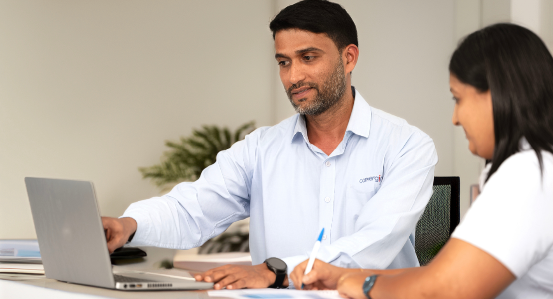 Convergint colleagues working